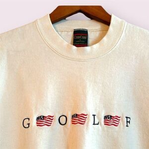 CROSS CREEK Vintage Embroidered Golf Crewneck Sweatshirt